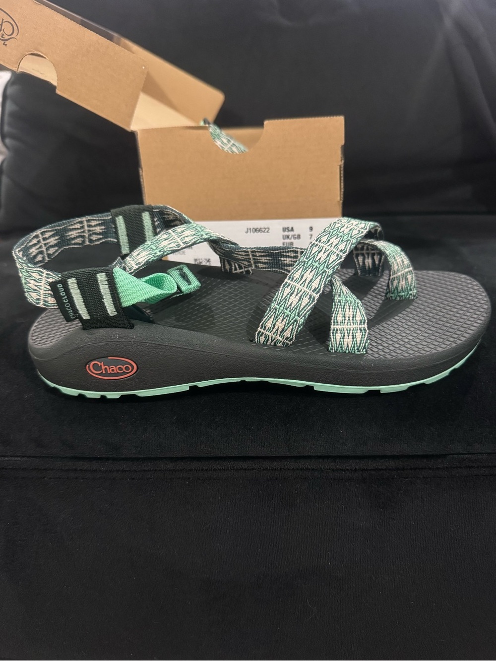 Chaco ZCloud 2 Sandal in Pine Green & Black